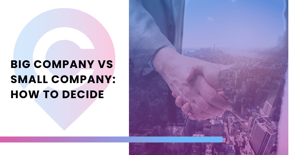 Big Company vs Small Company: How to Decide | Careermap